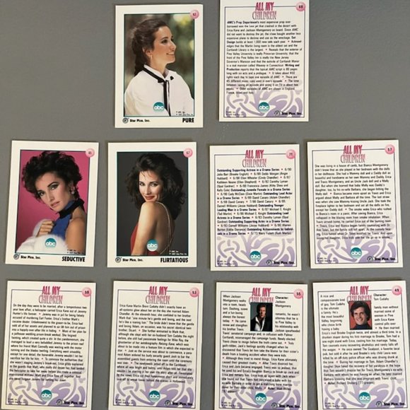 1991 STAR PICS ALL MY CHILDREN CARDS - Picture 2 of 2